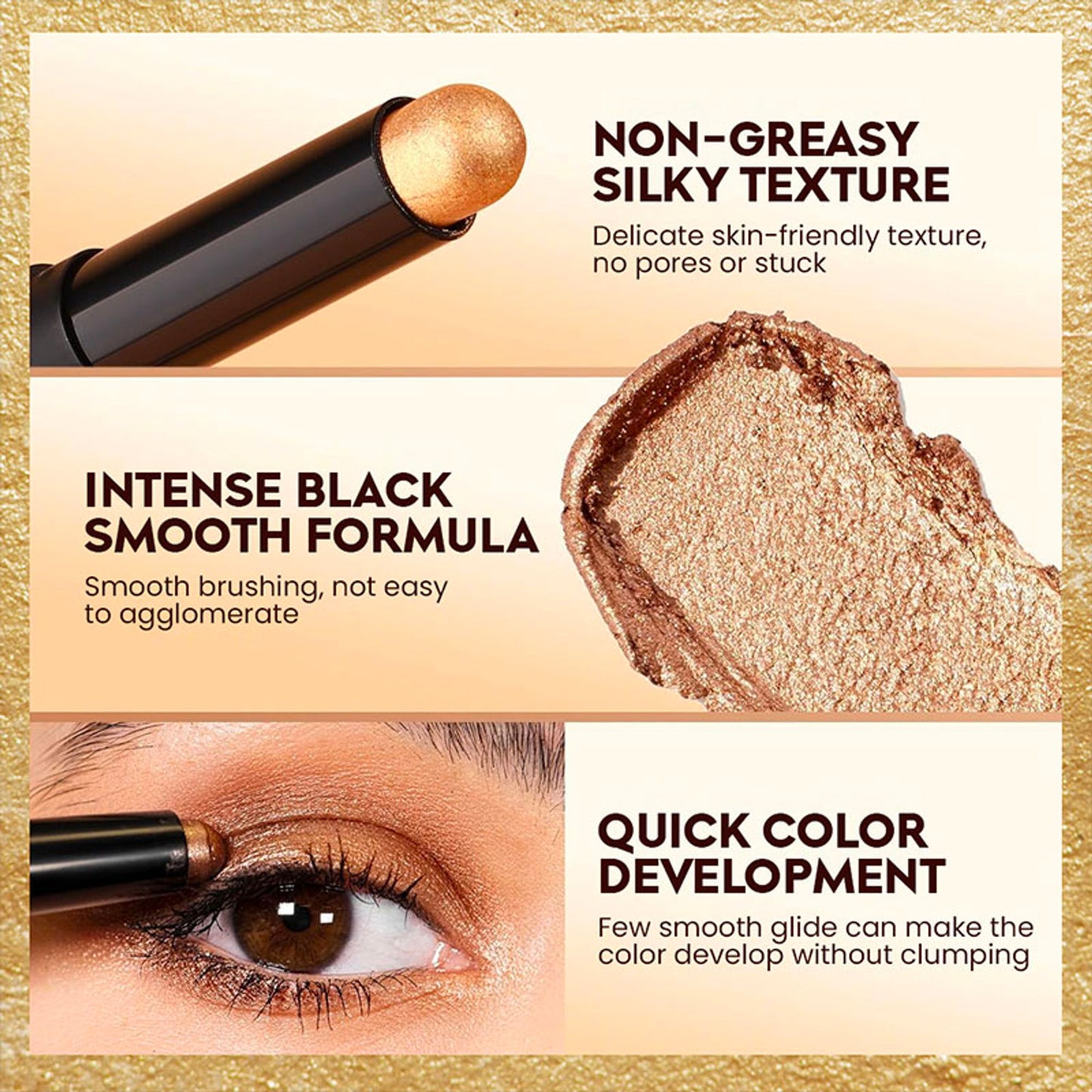 GLEVA Long Wear Metallic Eyeshadow Stick - Starry Night