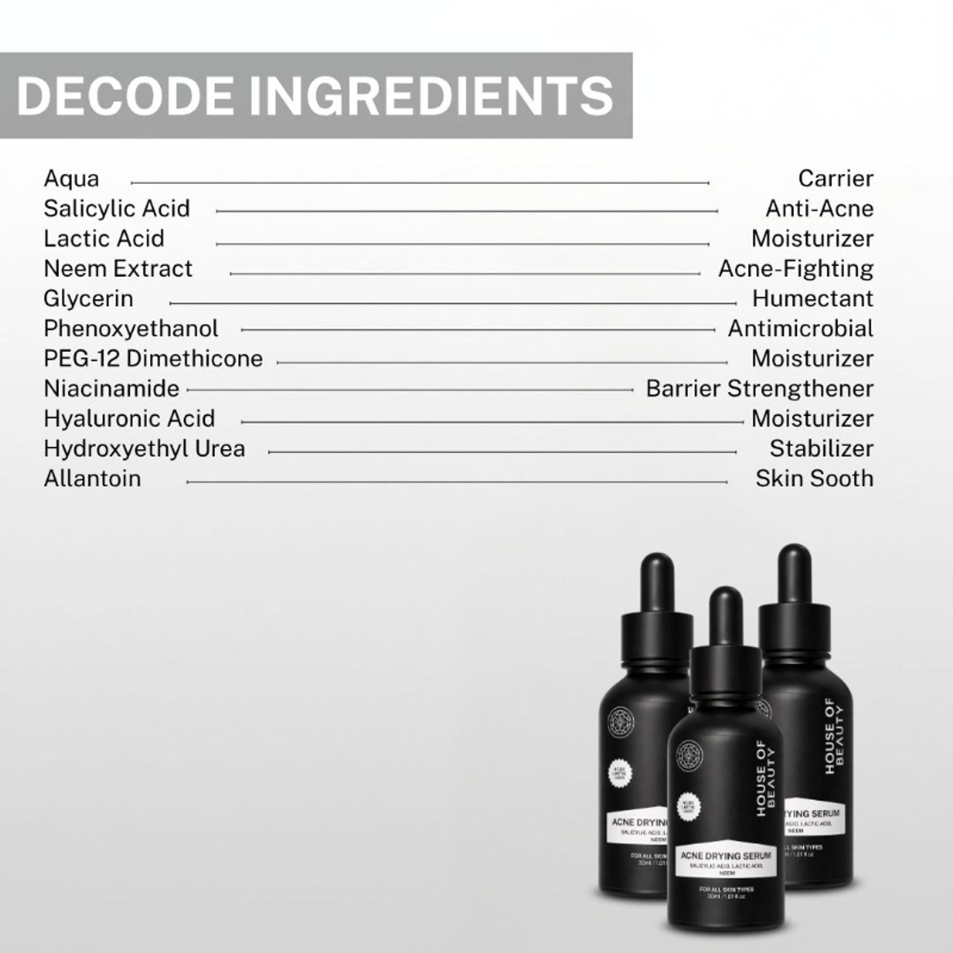 House Of Beauty Acne Drying Serum