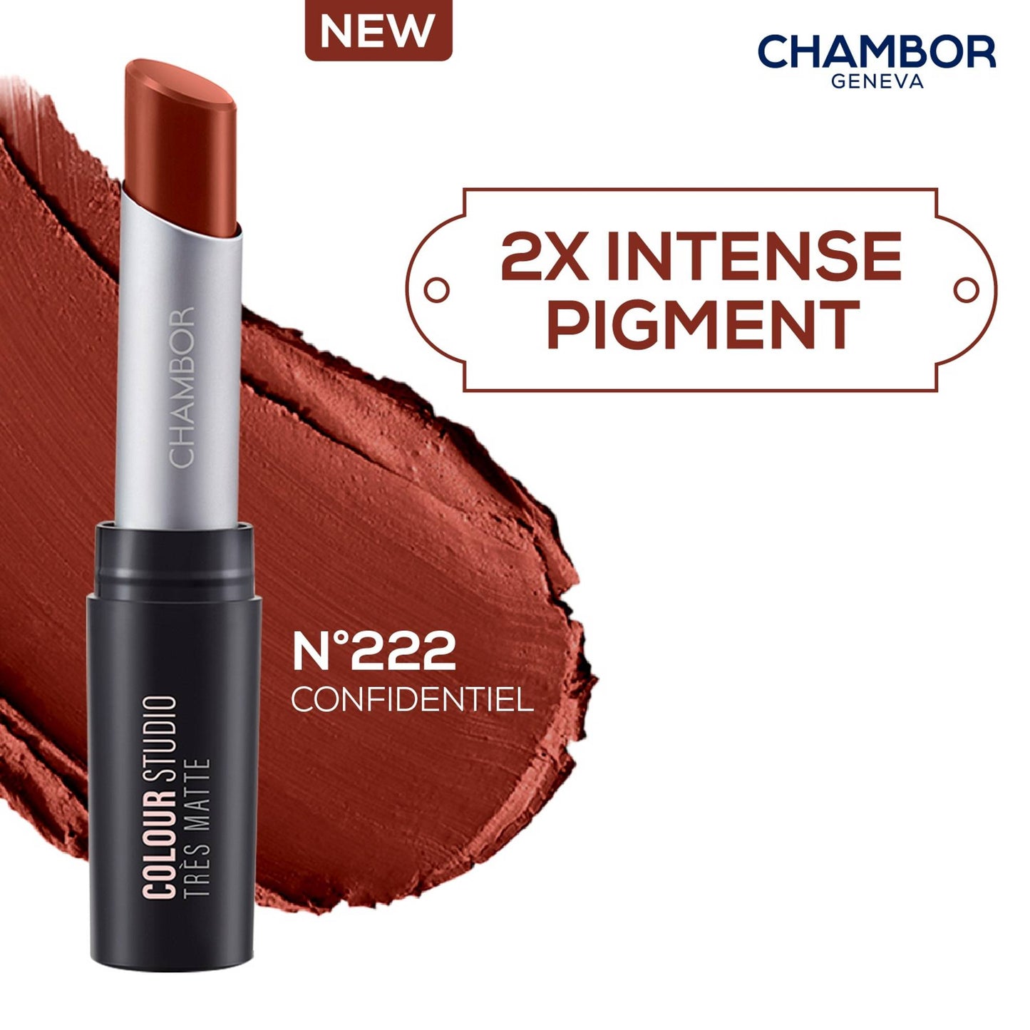Chambor Tres Matte Lipstick - Confidentiel
