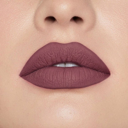 Europe Girl Silky Matte Lipstick EG-10 Spice featuring a smooth, rich lipstick bullet in warm spice shade with sleek packaging.