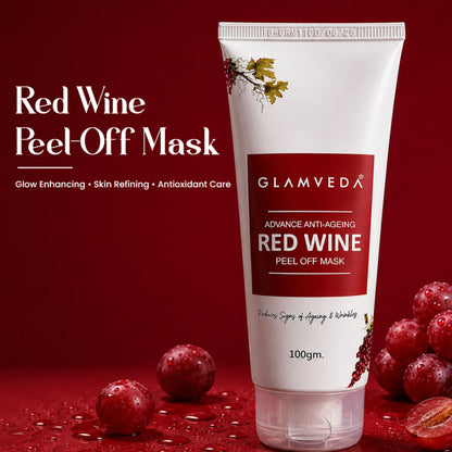Glamveda Red Wine Advance Anti-ageing Peel Off Mask