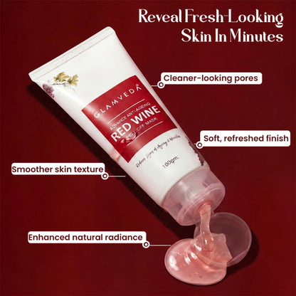 Glamveda Red Wine Advance Anti-ageing Peel Off Mask