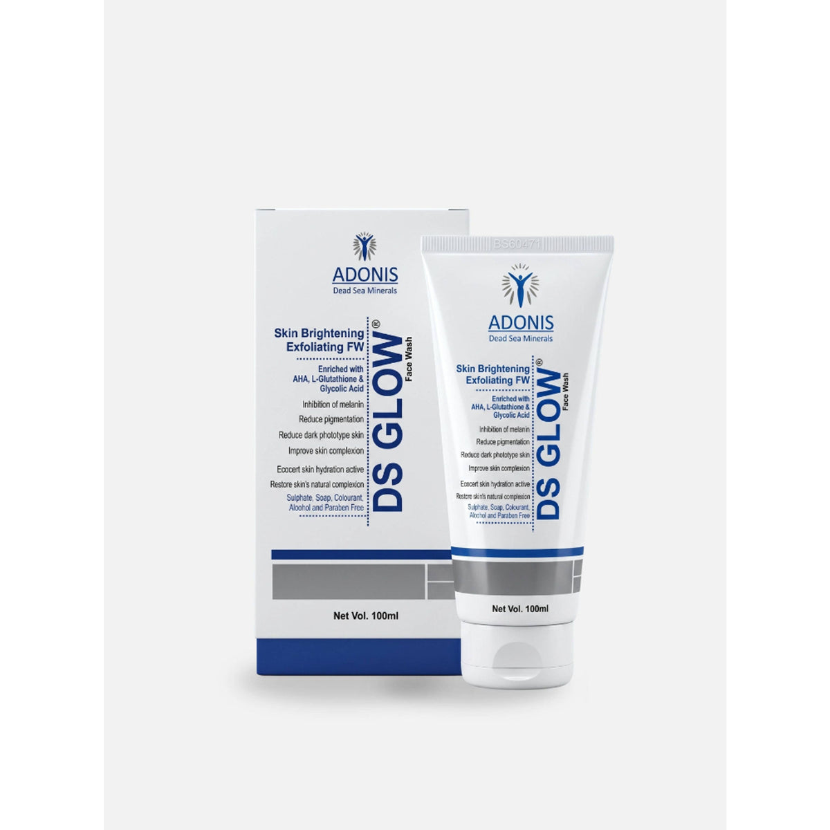 Adonis Unisex Ds Glow Face Wash Cleanser With Glutathione & Glycolic Acid For Brightening & Radiance