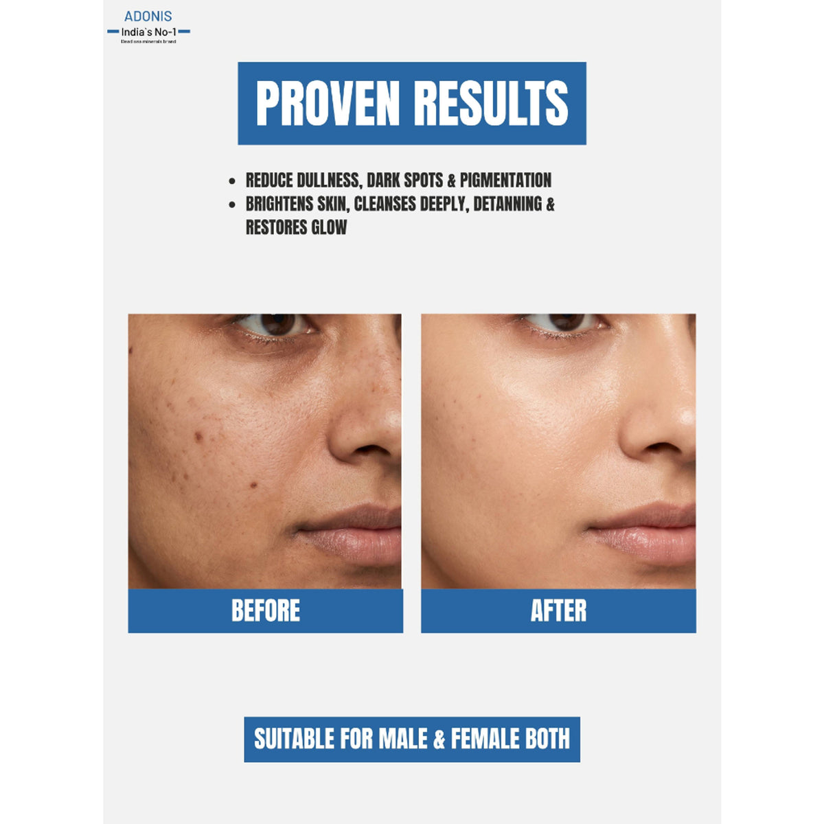 Adonis Unisex Ds Glow Face Wash Cleanser With Glutathione & Glycolic Acid For Brightening & Radiance