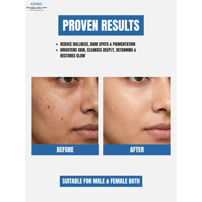 Adonis Unisex Ds Glow Face Wash Cleanser With Glutathione & Glycolic Acid For Brightening & Radiance