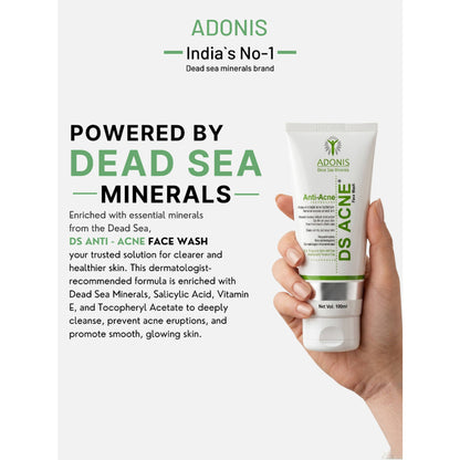 Adonis Unisex Ds Anti Acne Face Wash Cleanser With Salicylic Acid & Minerals For Oil Control & Acne