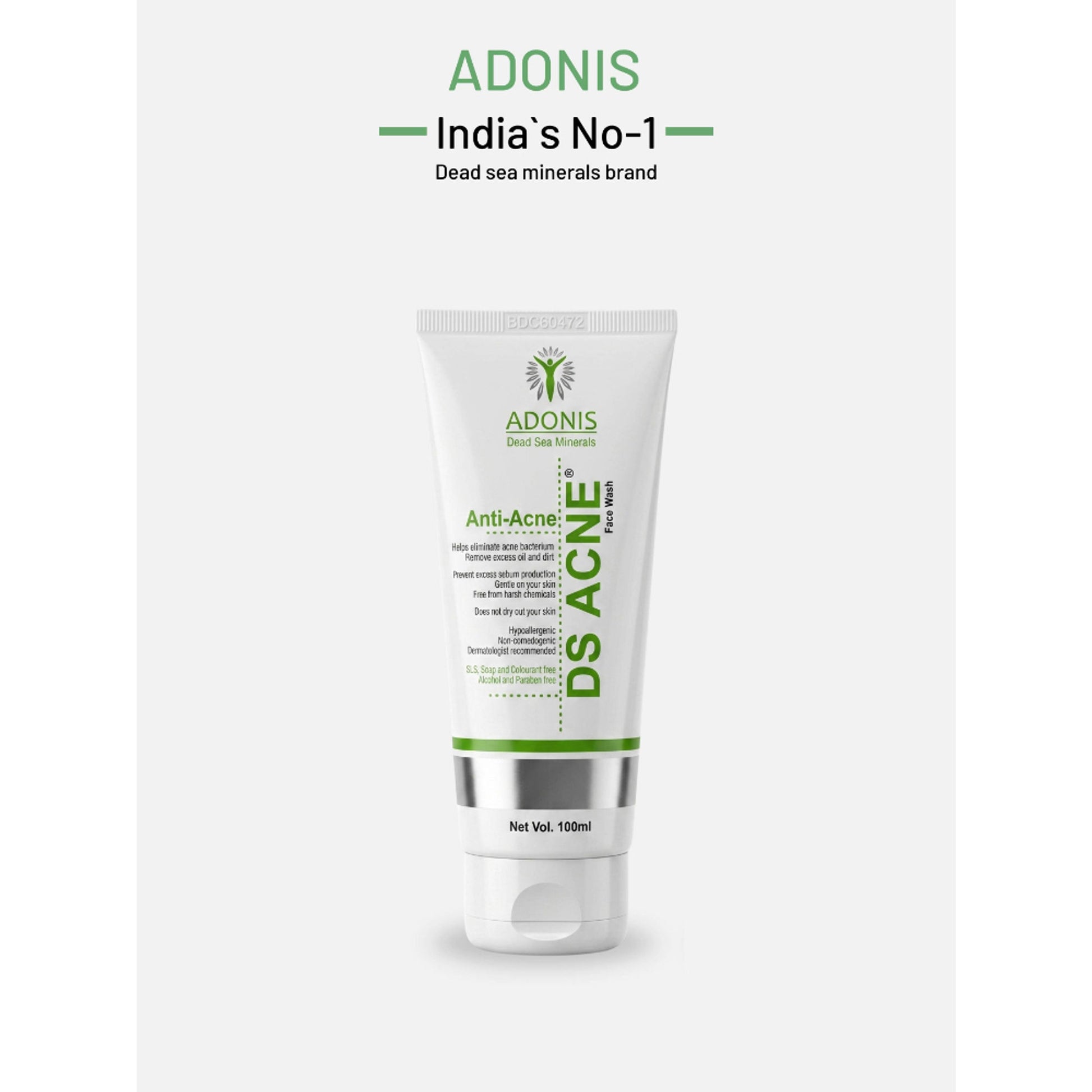 Adonis Unisex Ds Anti Acne Face Wash Cleanser With Salicylic Acid & Minerals For Oil Control & Acne
