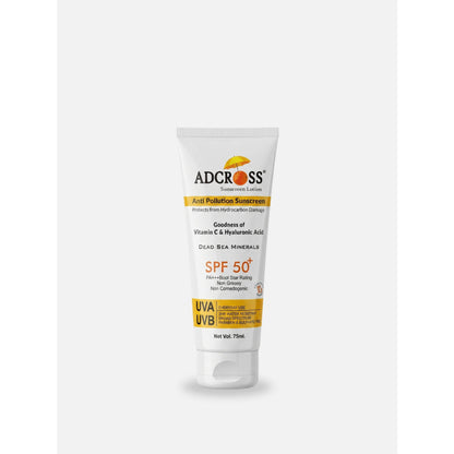 Adonis Unisex Adcross Sunscreen Lotion Spf 50 With Vitamin C&E For Uv Protection & Skin Nourishment