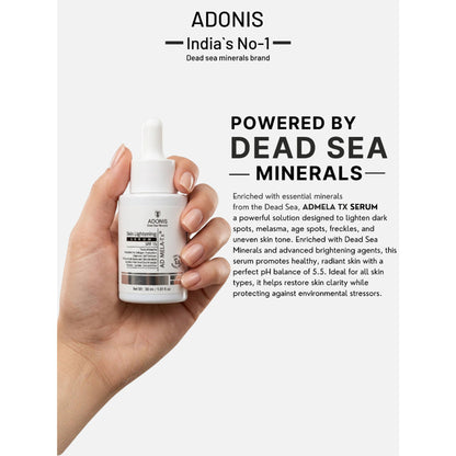 Adonis Unisex Ad Mela Tx Face Serum With Tranexamic Acid & Kojic Acid For Dark Spots & Even Tone