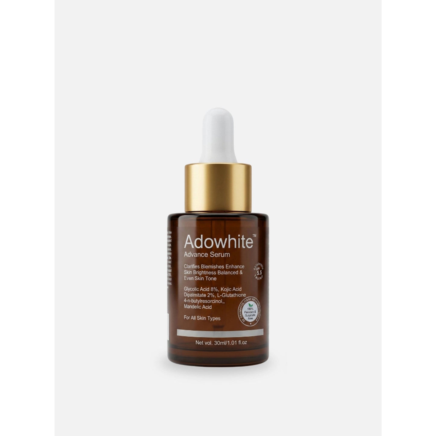 Adonis Unisex Adowhite Advance Face Serum With Kojic Acid & Glutathione For Pigmentation-Brightening