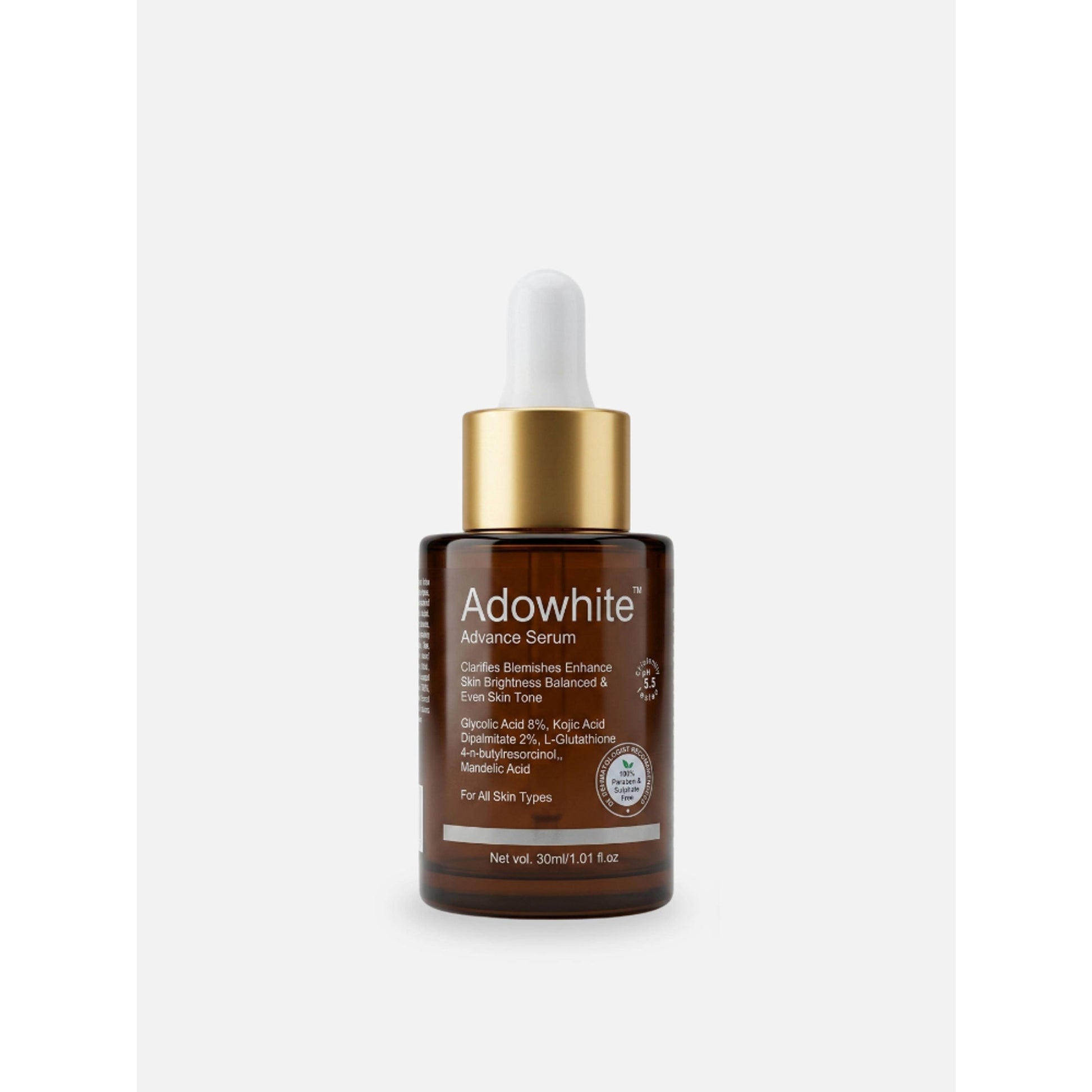 Adonis Unisex Adowhite Advance Face Serum With Kojic Acid & Glutathione For Pigmentation-Brightening
