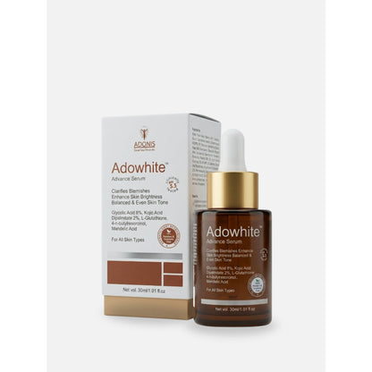 Adonis Unisex Adowhite Advance Face Serum With Kojic Acid & Glutathione For Pigmentation-Brightening
