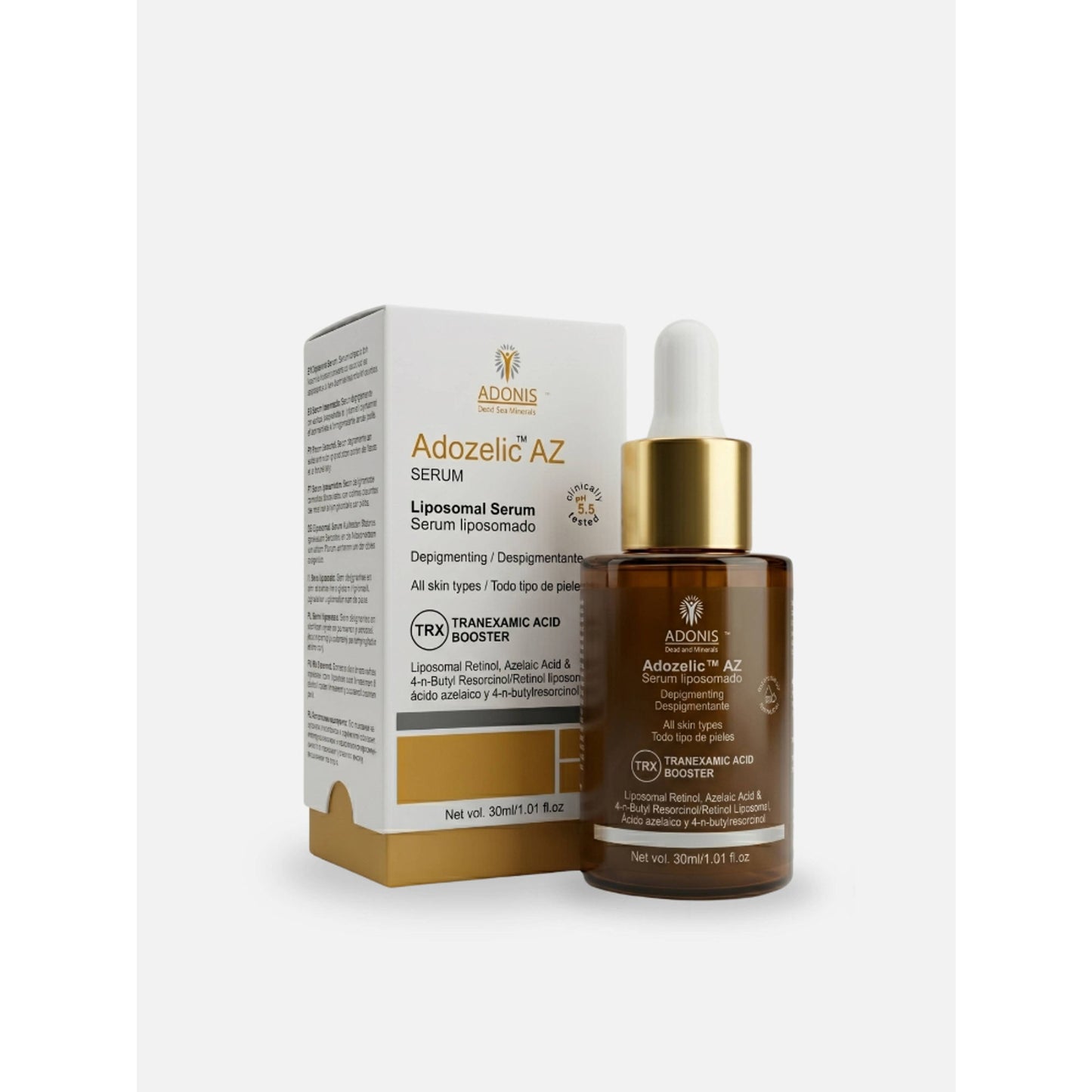 Adonis Unisex Adozelic AZ Face Serum with Azelaic Acid & Niacinamide for Pigmentation & Even Tone