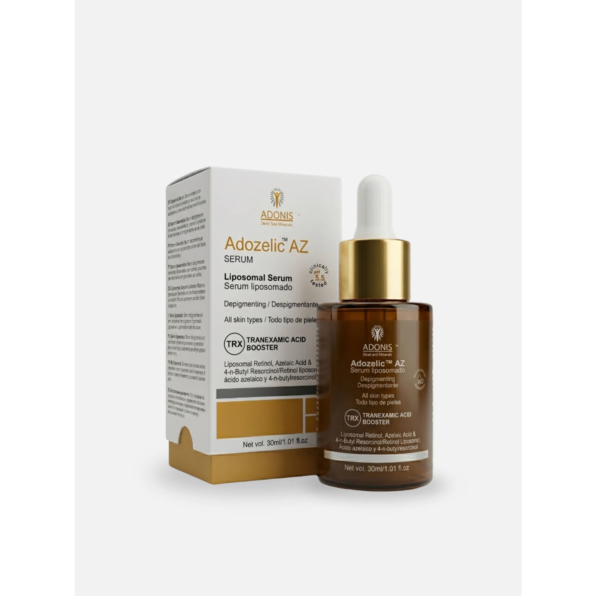 Adonis Unisex Adozelic AZ Face Serum with Azelaic Acid & Niacinamide for Pigmentation & Even Tone