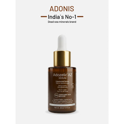 Adonis Unisex Adozelic AZ Face Serum with Azelaic Acid & Niacinamide for Pigmentation & Even Tone