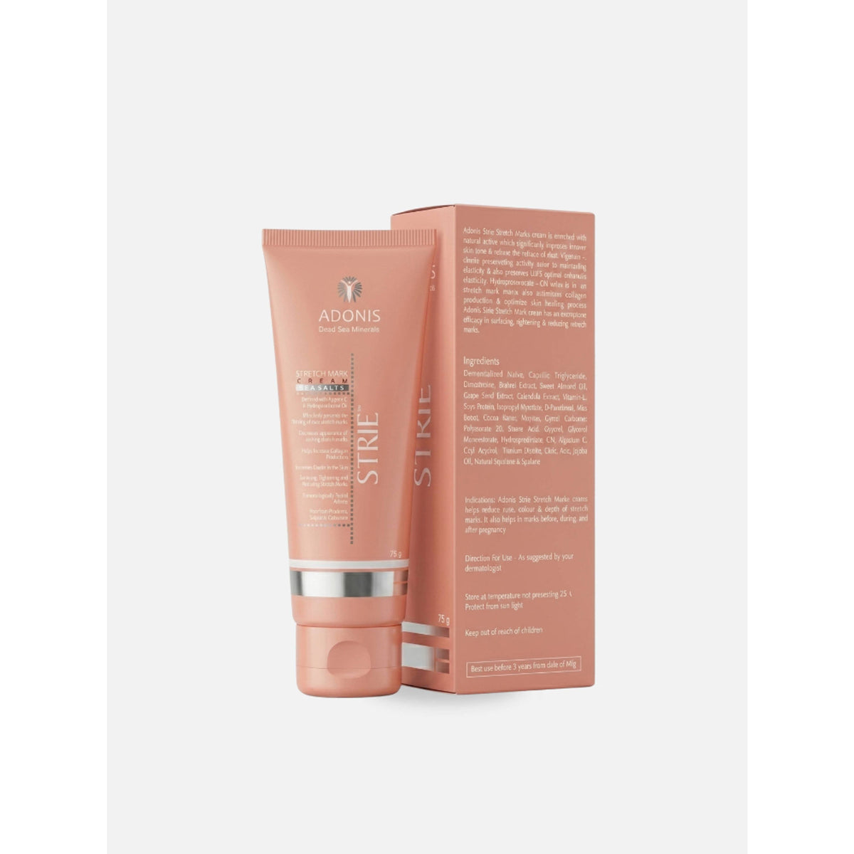Adonis Stretch Marks Cream with Shea Butter & Vitamin E for Hydrated Smooth Skin