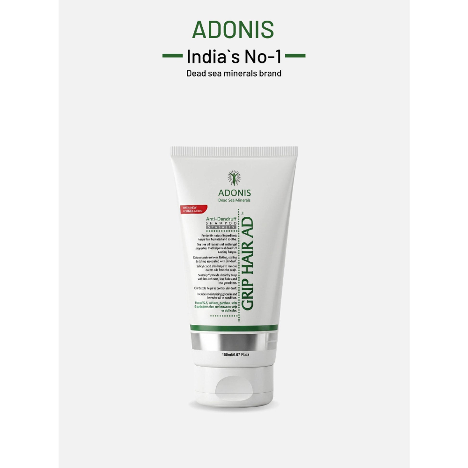 Adonis Grip AD Shampoo With Ketoconazole & Seascalp For Healthy Scalp