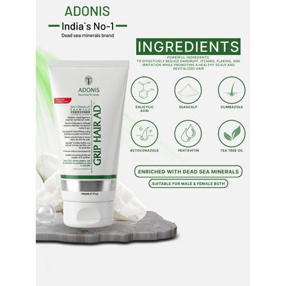 Adonis Grip AD Shampoo With Ketoconazole & Seascalp For Healthy Scalp