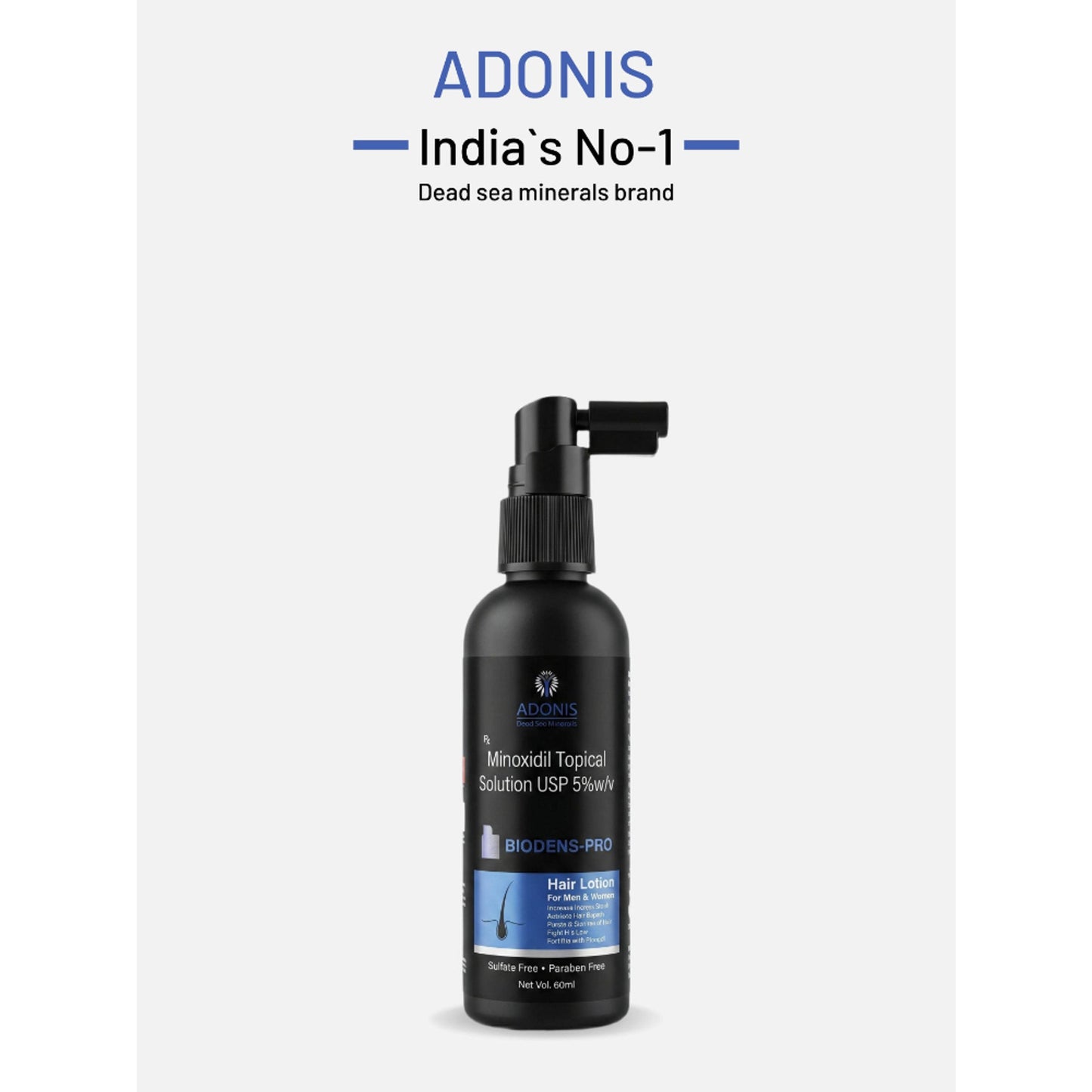 Adonis Biodens Pro Lotion With Minoxidil & Procapil For Hair Growth Control