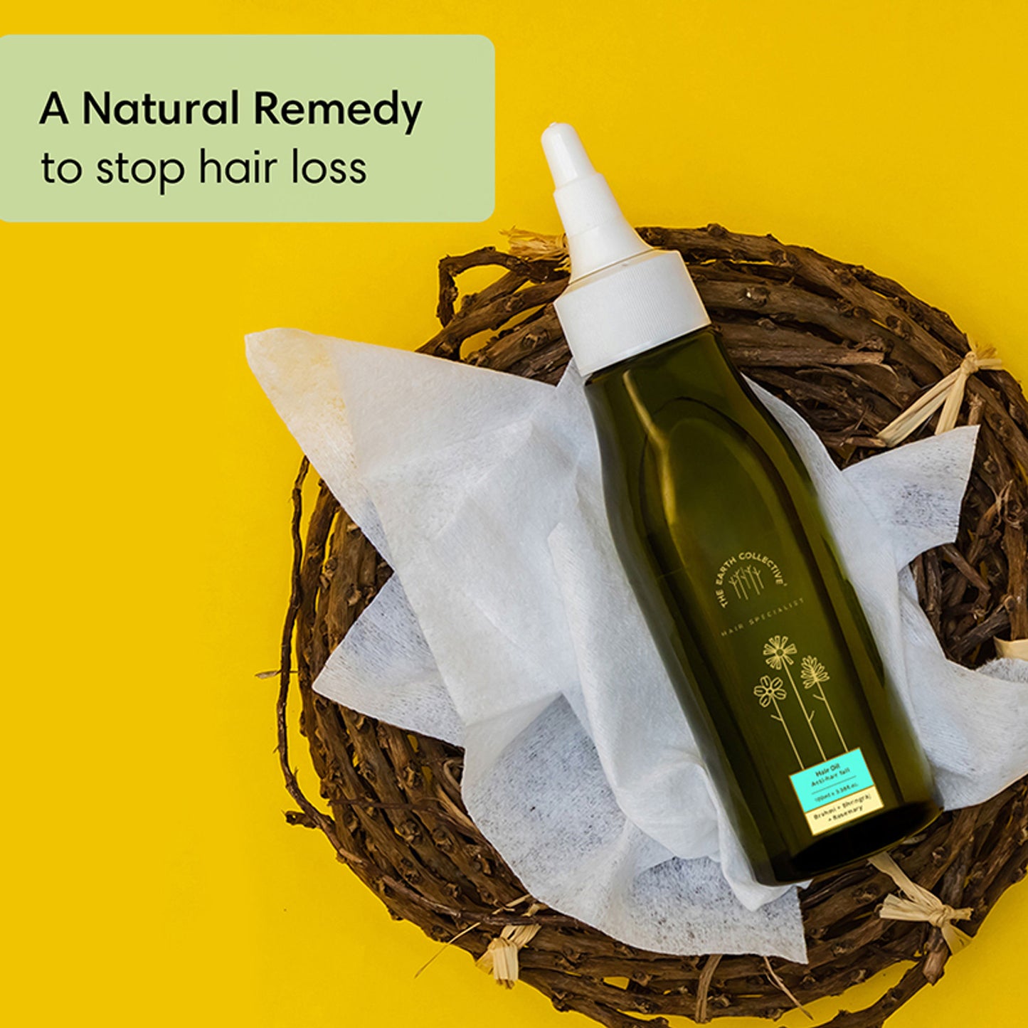 The Earth Collective Anti Hair Fall Hair Oil With Rosemary, Bhringraj & Brahmi