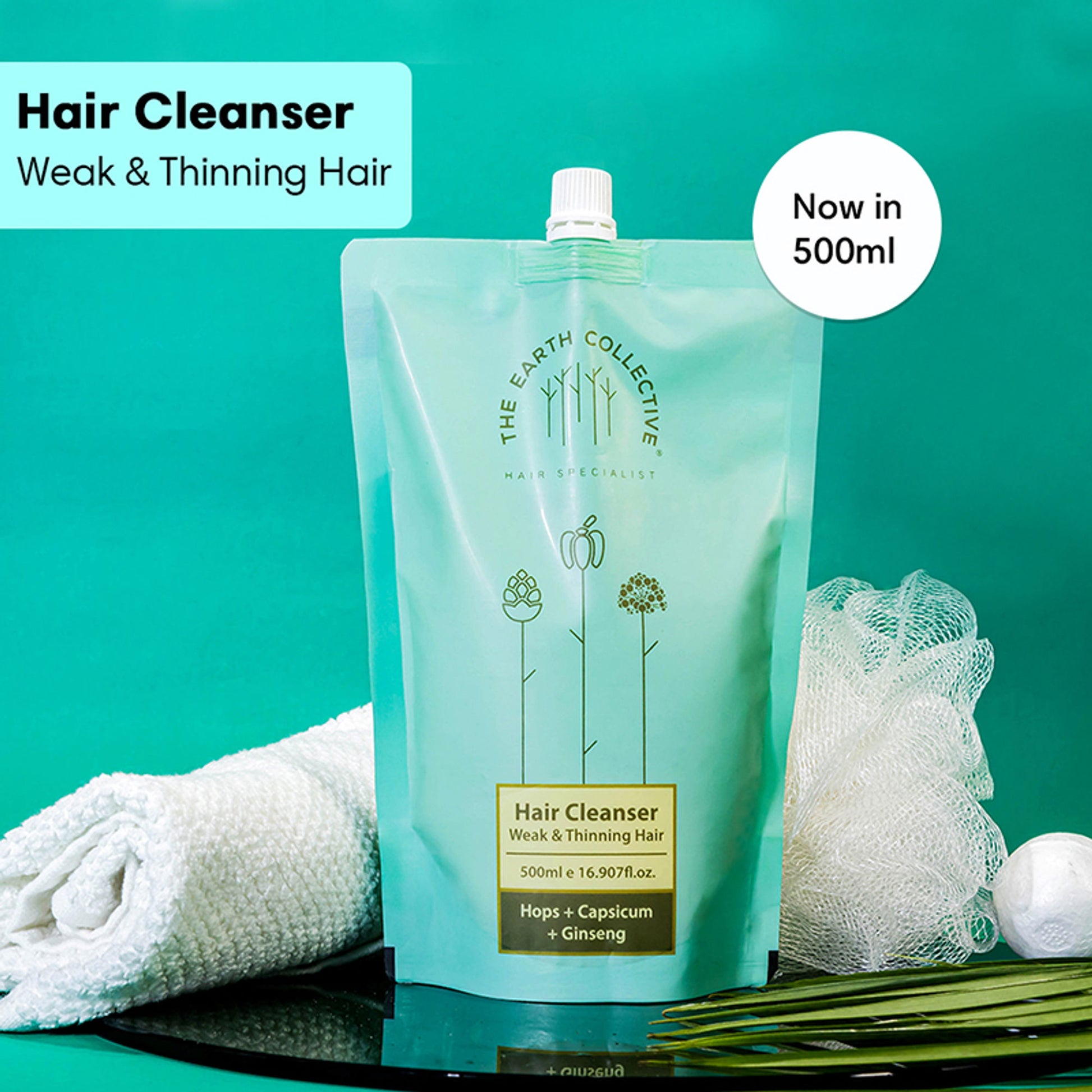 The Earth Collective Hair Cleanser For Weak & Thinning Hair
