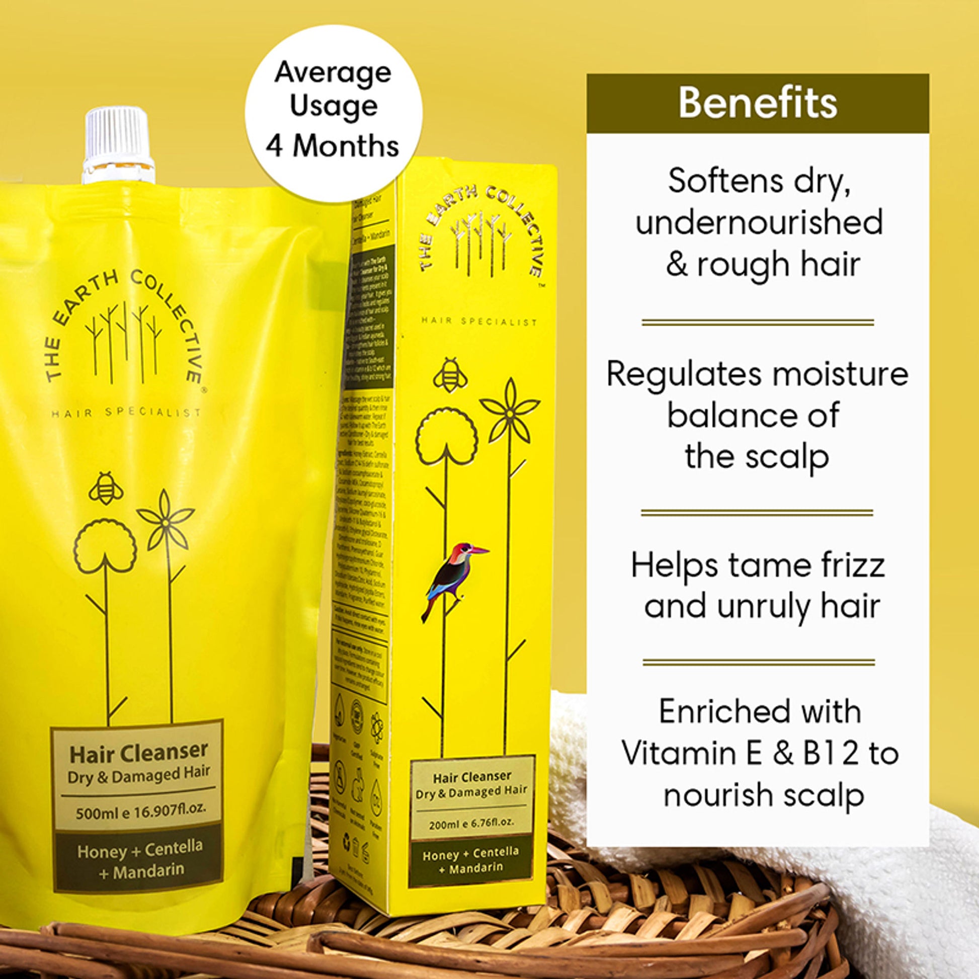 The Earth Collective Hair Cleanser For Dry & Damaged Hair