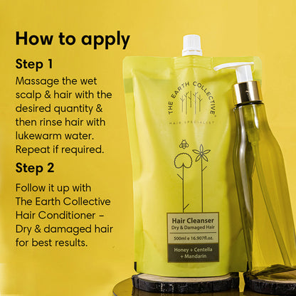 The Earth Collective Hair Cleanser For Dry & Damaged Hair