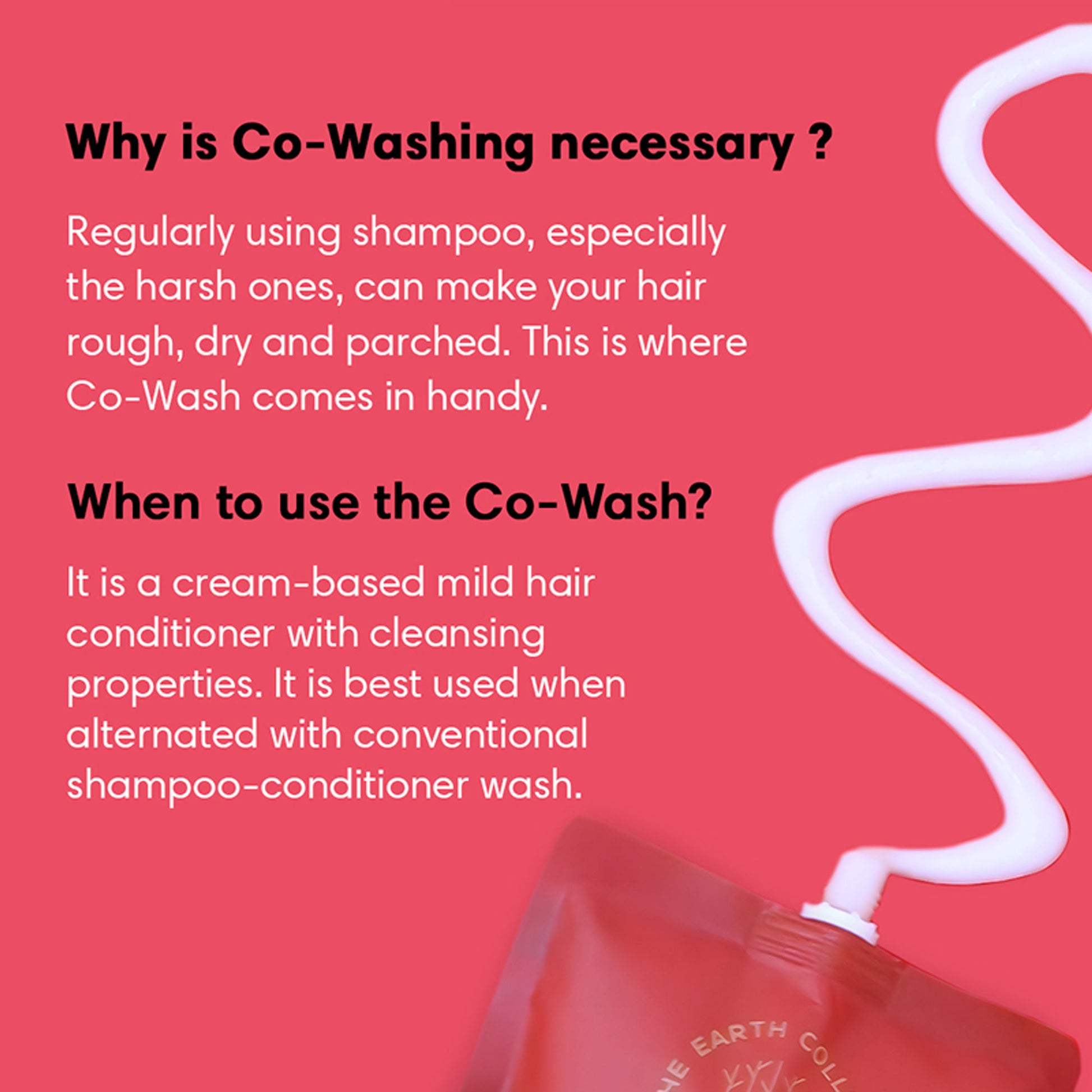 The Earth Collective Co-Wash Conditioner Only Wash With Keratin