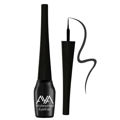 AYA Waterproof Eyeliner - Black, Brown, Blue, Green, Silver, Golden (Set of 6)
