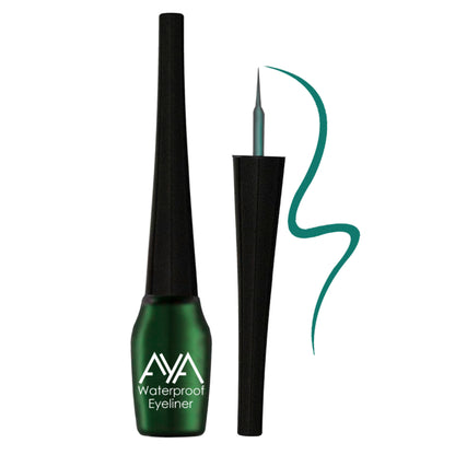 AYA Waterproof Eyeliner - Black, Brown, Blue, Green, Silver, Golden (Set of 6)