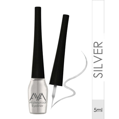 AYA Waterproof Eyeliner - Black, Brown, Blue, Green, Silver, Golden (Set of 6)