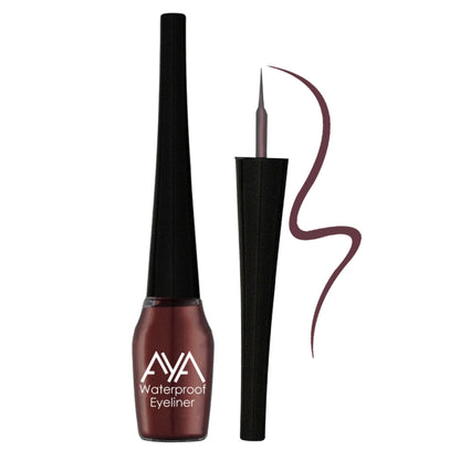 AYA Waterproof Eyeliner - Black, Brown, Blue, Green, Silver, Golden (Set of 6)