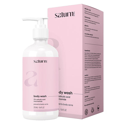Saturn by GHC Body Wash With 2% Salicylic Acid, Niacinamide, Glycerin & Cucumber Extract