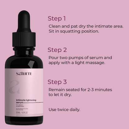 Saturn by GHC Intimate Lightening Serum That Lightens Dark Underarms, Back, Neck & Bum