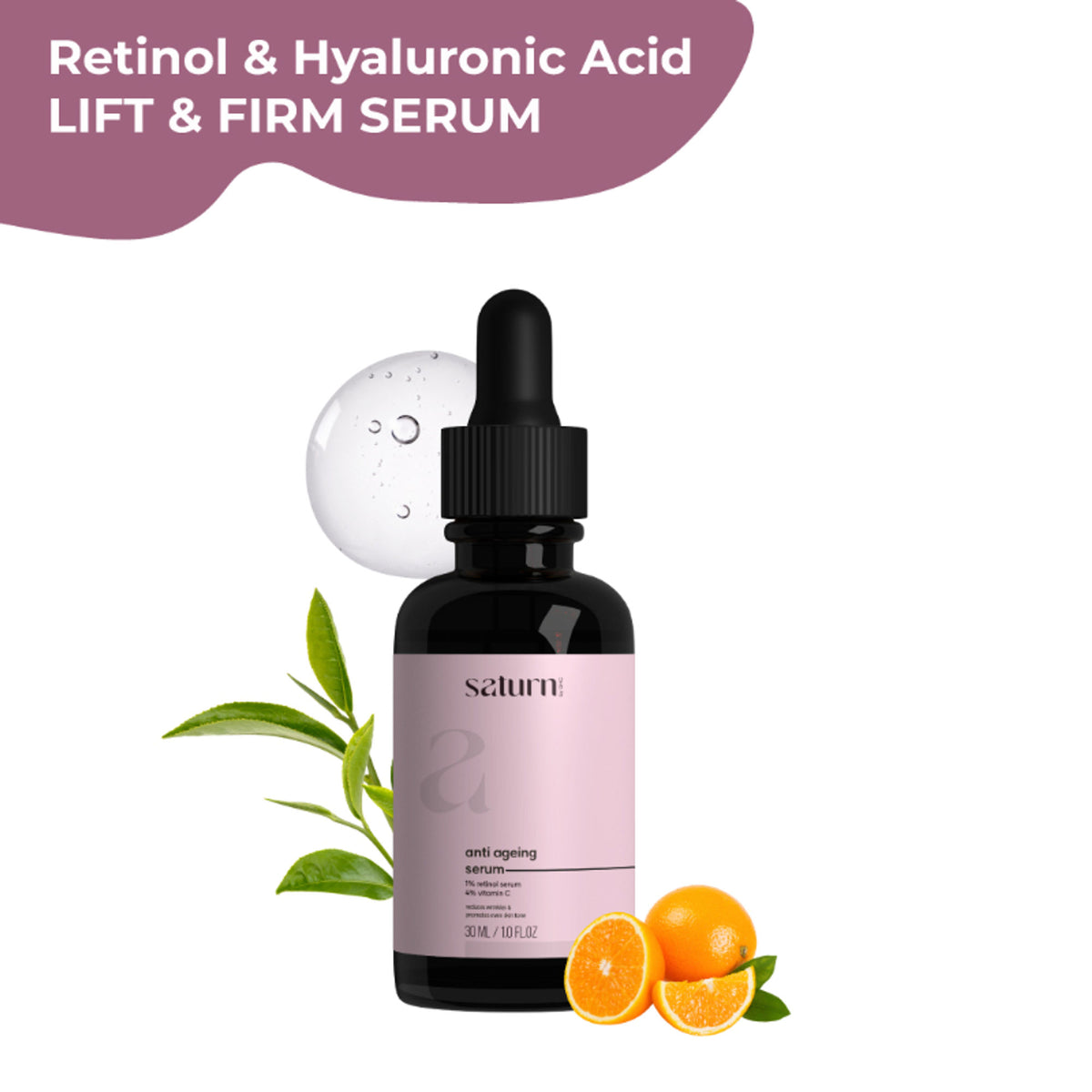 Saturn by GHC Niacinamide Anti Ageing Face Serum That Controls Wrinkles and Reduces Signs Of Ageing