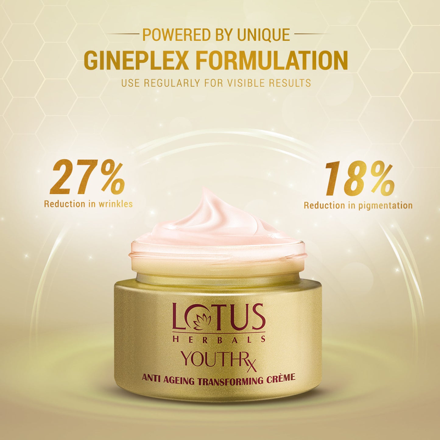 Lotus Herbals YouthRx Anti Ageing Transforming Face Cream SPF 25 , Reduce Dark Spots & Blemishes