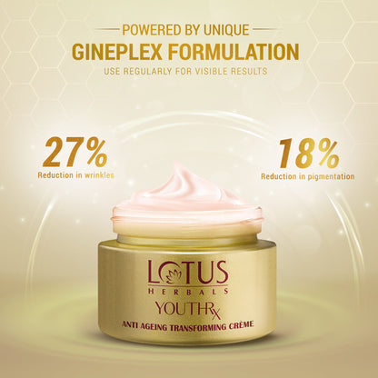 Lotus Herbals YouthRx Anti Ageing Transforming Face Cream SPF 25 , Reduce Dark Spots & Blemishes