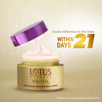 Lotus Herbals YouthRx Anti Ageing Transforming Face Cream SPF 25 , Reduce Dark Spots & Blemishes