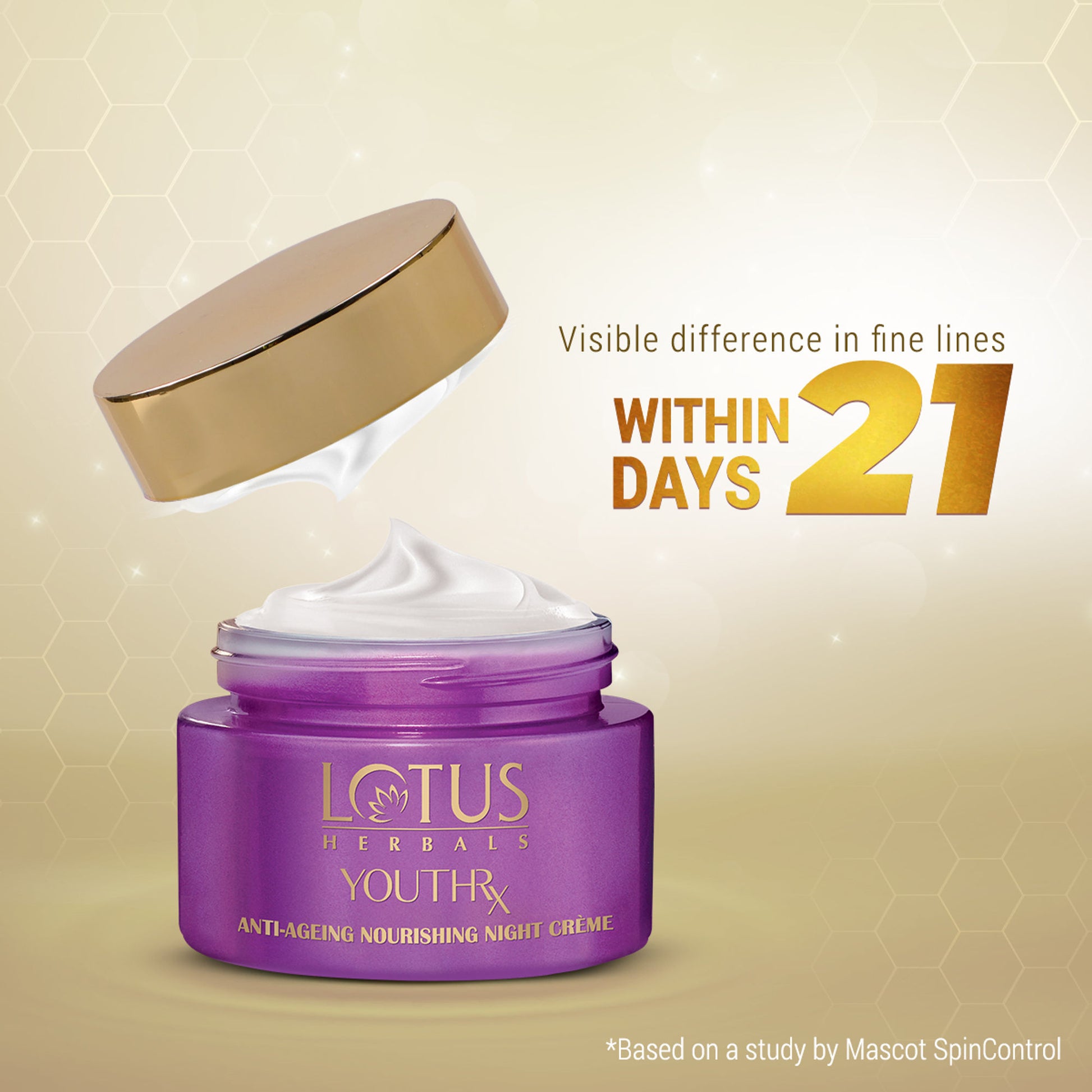 Lotus Herbals YouthRx Anti-Ageing Nourishing Night Face Cream,Reduces Fine Lines For All Skin Types