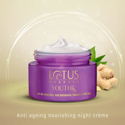 Lotus Herbals YouthRx Anti-Ageing Nourishing Night Face Cream,Reduces Fine Lines For All Skin Types