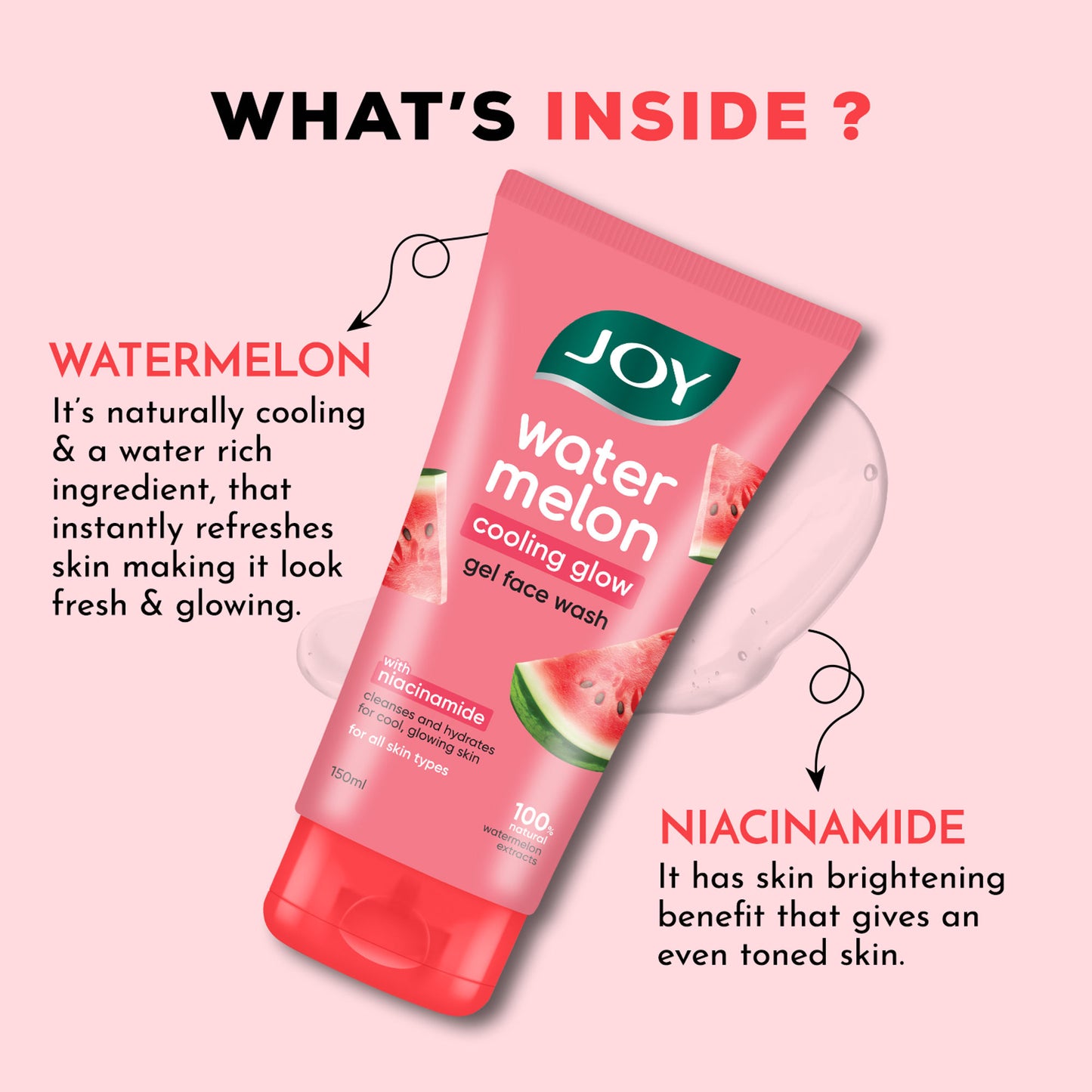 Joy Watermelon Cooling Glow Gel Face Wash