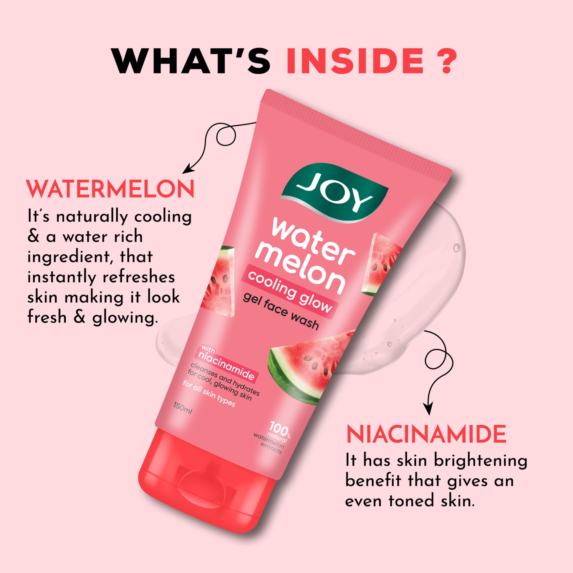 Joy Watermelon Cooling Glow Gel Face Wash
