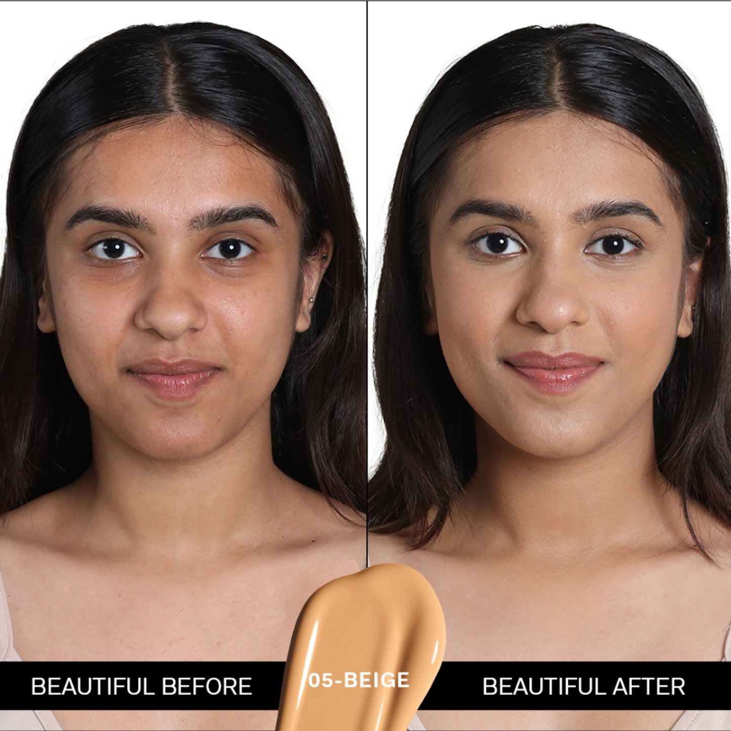 FLiCKA Flawless Femme HD Liquid Foundation Dewy Finish Long Lasting Medium High Coverage - Beige