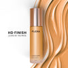 FLiCKA Flawless Femme HD Liquid Foundation Dewy Finish Long Lasting Medium High Coverage - Caramel