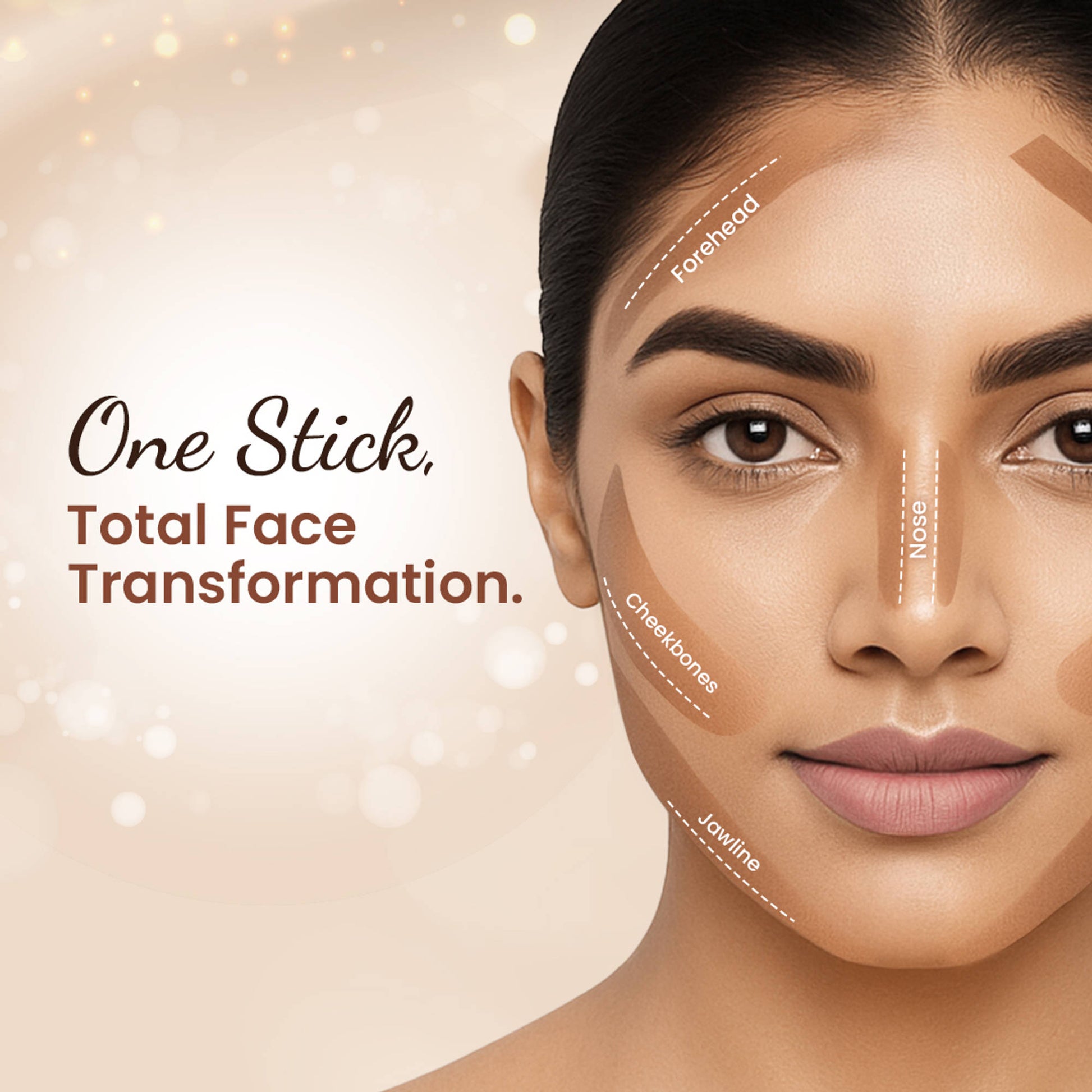 Swiss Beauty Contour It Up Stick - 01 Walnut Brown
