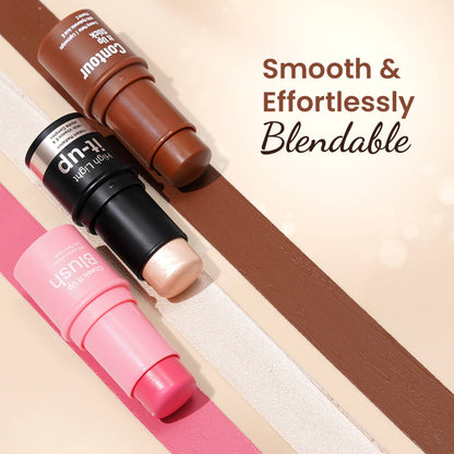 Swiss Beauty Contour It Up Stick - 01 Walnut Brown