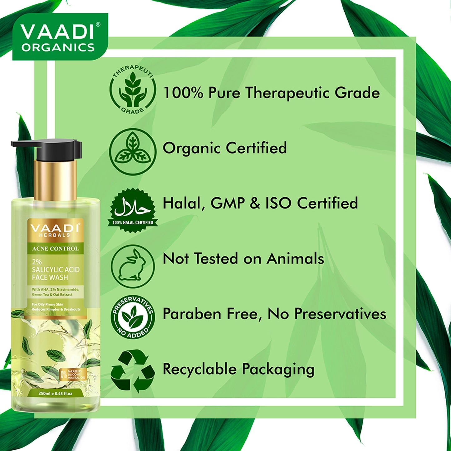 Vaadi Herbals 2% Salicylic Acid Face Wash