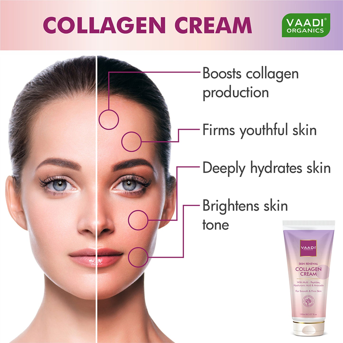 Vaadi Herbals Skin Renewal Collagen Cream