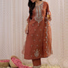 Dhiyona IE Ethnic Motifs Embroidered Regular Gotta Patti Kurta with Trouser & Dupatta