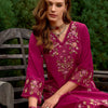 Dhiyona IE Women Floral Embroidered Panelled Sequinned Kurta with Trousers & With Dupatta